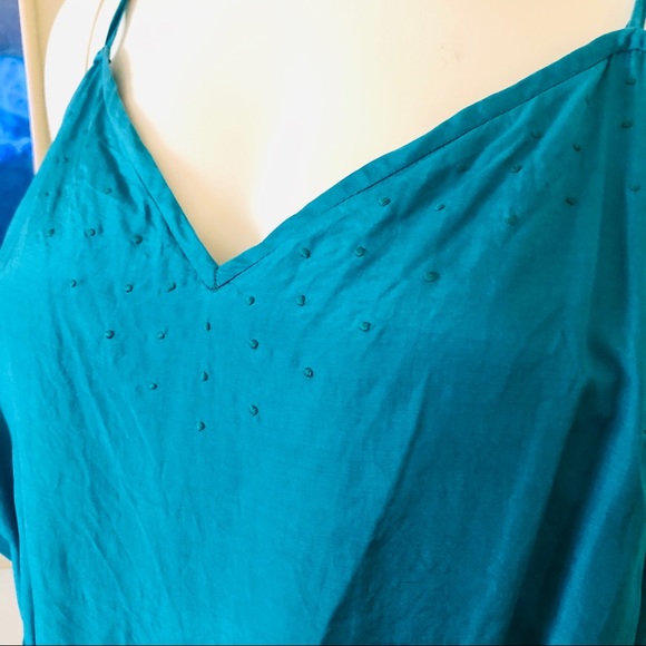 Vintage silk high waisted jogger jumpsuit - Picture 4 of 11